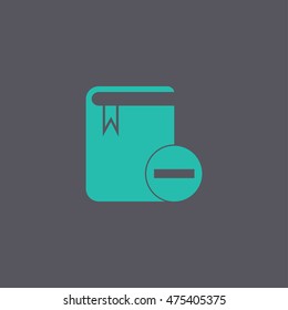 book icon. Flat design style eps 10