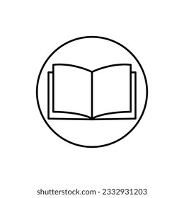 Book icon. Book icon flat illustration on white background..eps