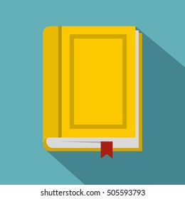 Book icon. Flat illustration of book vector icon for web