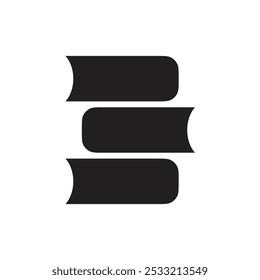 Book icon Flat line illustration