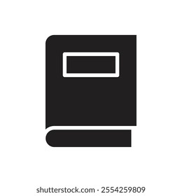 Book icon Flat line illustration