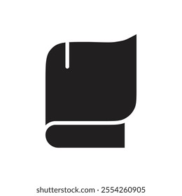 Book icon Flat line illustration