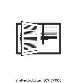 Book icon. Flat simple style. Vector EPS 10.