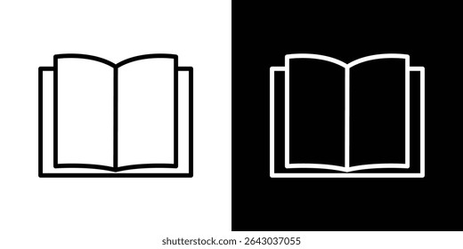 Icono de libro Vector de logotipo de estilo plano. perfecto para diseños UI