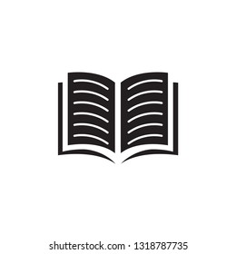 Book icon flat style trendy