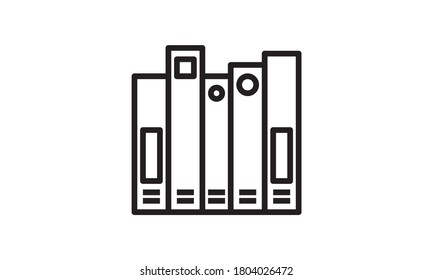 Icono del libro ilustración vectorial de estilo plano. Se puede usar para aplicaciones web y móviles.