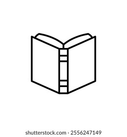 book icon Flat symbol set outline