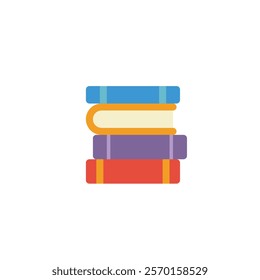 Book icon flat vector design