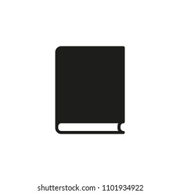 Book icon. Flat vector illustration.