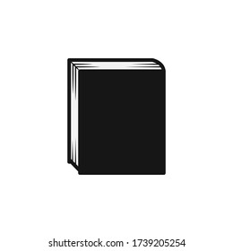 Book Icon flache Vektorgrafik. Bildungssymbol