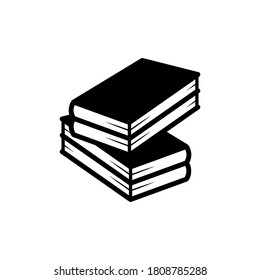 Book icon flat vector illustration. Education symbol.