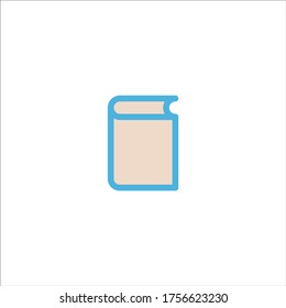 book icon flat vector logo design trendy illustration signage symbol graphic simple