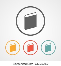 book icon with four color variation