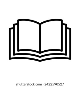 Book icon free vector design illustration