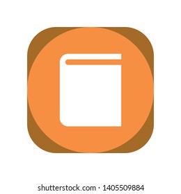 Book Icon in Geometric Shape
