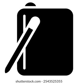 Buchsymbol mit Symbolstil. Geeignet für Website-Design, Logo, App und UI. Basierend auf der Größe des Symbols im Allgemeinen, sodass es reduziert werden kann.