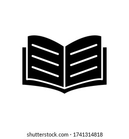 book icon glyph style for your web design, logo, UI. illustration.