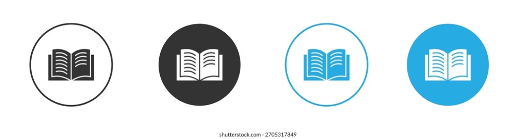 Book icon. Graphic icon design template