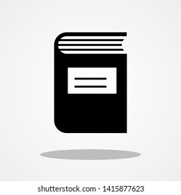 Book Icon with Gray Shadow