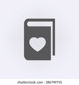 Book icon with heatr