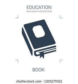 book icon. high quality filled book icon on white background. from education collection flat trendy vector book symbol. use for web and mobile