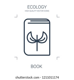 book icon. high quality line book icon on white background. from ecology collection flat trendy vector book symbol. use for web and mobile