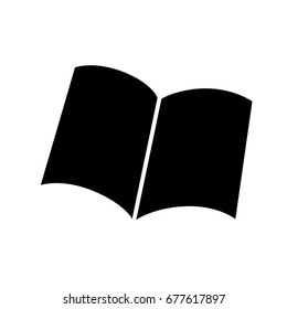 Book icon, iconic symbol on white background. Vector Iconic Design.