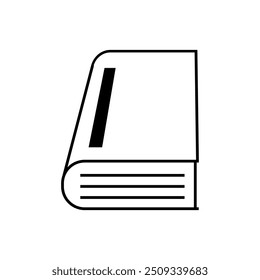 Book icon illustrated on background