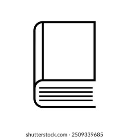 Icono de libro ilustrado sobre fondo