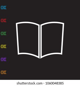 book, icon illustration