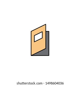 book icon, illustration design template