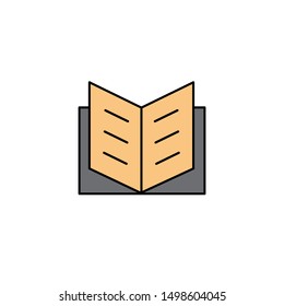 book icon, illustration design template