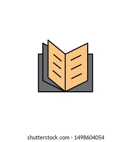 book icon, illustration design template