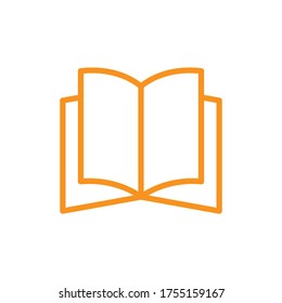 Book icon, illustration design template 