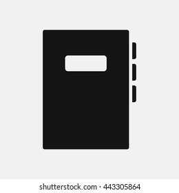 Book icon illustration isolated vector sign symbol