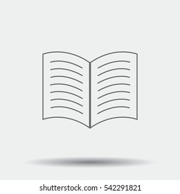 Book Icon illustration isolated vector sign symbol