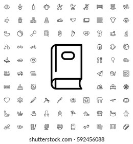 book icon illustration isolated vector sign symbol. Baby icons vector set.