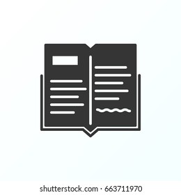 Book icon illustration isolated vector sign symbol