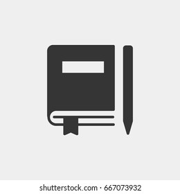 Book icon illustration isolated vector sign symbol
