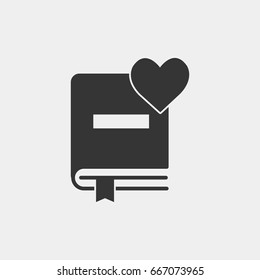 Book icon illustration isolated vector sign symbol
