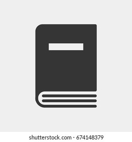 Book icon illustration isolated vector sign symbol