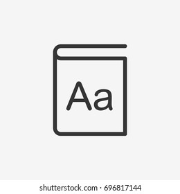 Book icon illustration isolated vector sign symbol