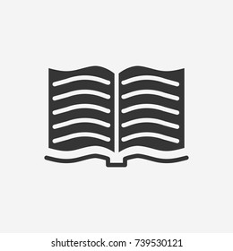 Book icon illustration isolated vector sign symbol