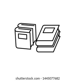 book icon, illustration, logo design