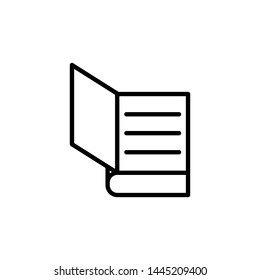 book icon, illustration, logo design 