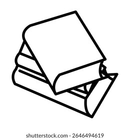 Icono de libro ilustración Vector diseño Plantilla