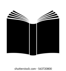 book icon image black and white vector illustration design 