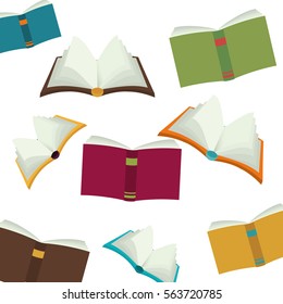 book icon image full color vector illustration design 