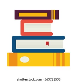 book icon image full color vector illustration design 
