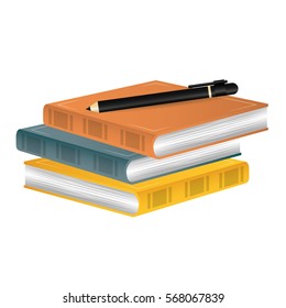 book icon image full color vector illustration design 